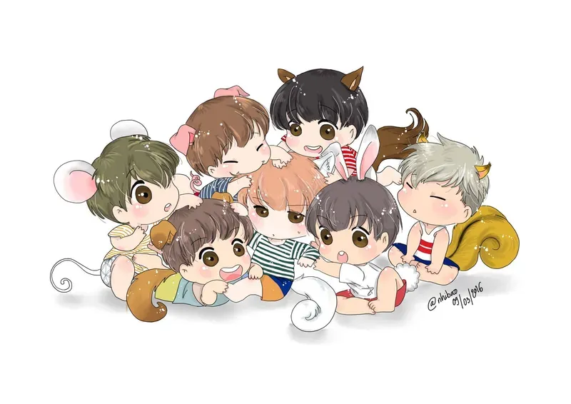 ảnh bts chibi 15