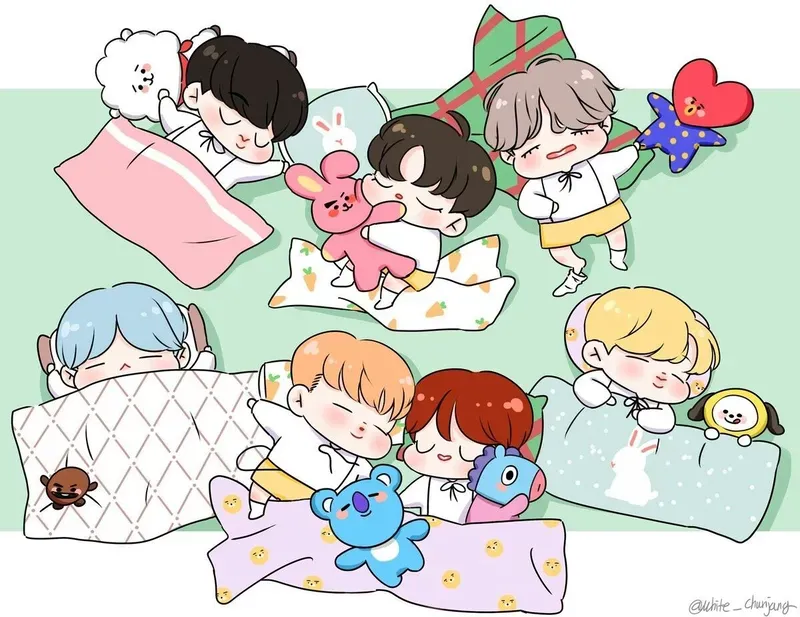 ảnh bts chibi 49