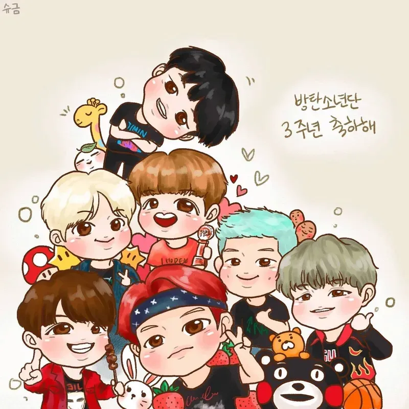 ảnh bts chibi 37