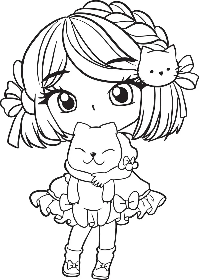 ảnh chibi không màu 10