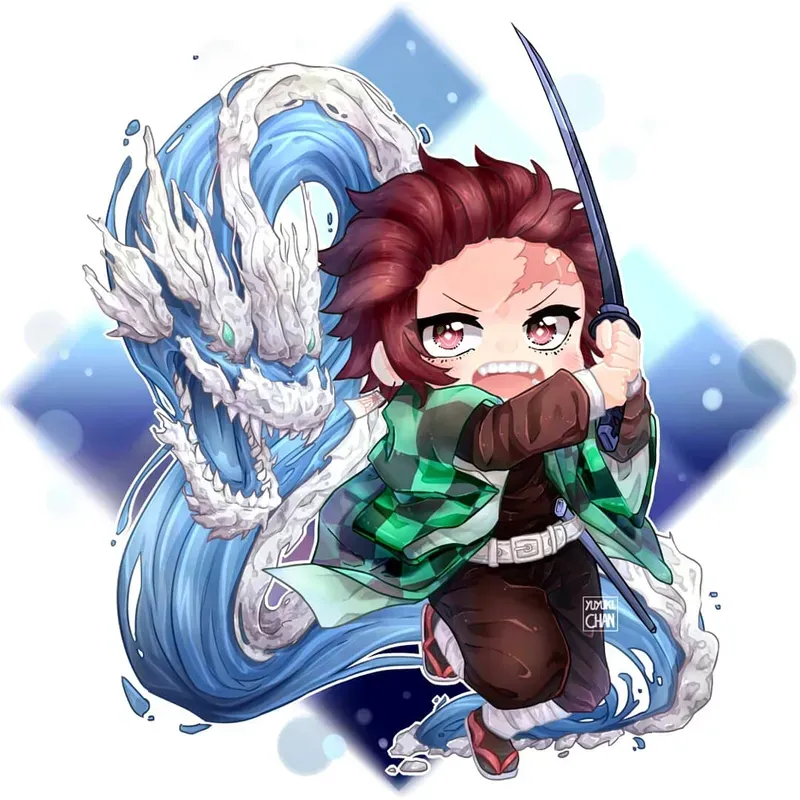 ảnh kimetsu yaiba chibi 9