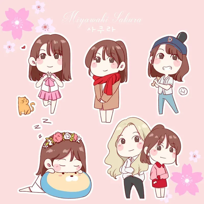 ảnh nhóm 6 người chibi 30