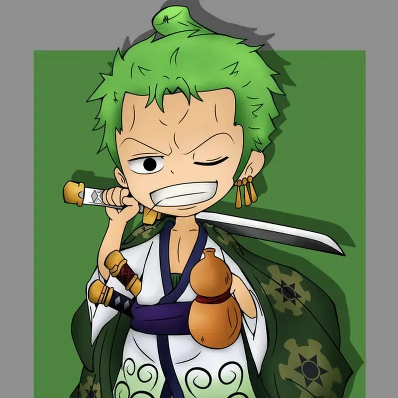 ảnh zoro chibi ngầu nhất 4