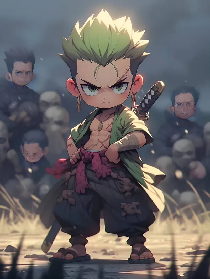 ảnh zoro chibi ngầu nhất 35