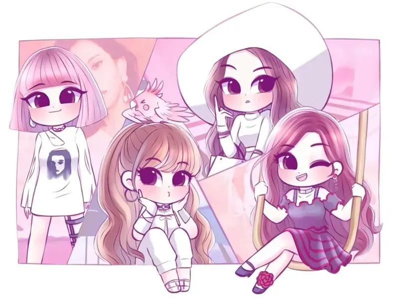 ảnh chibi Blackpink 6