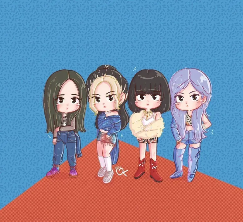 ảnh chibi Blackpink 15