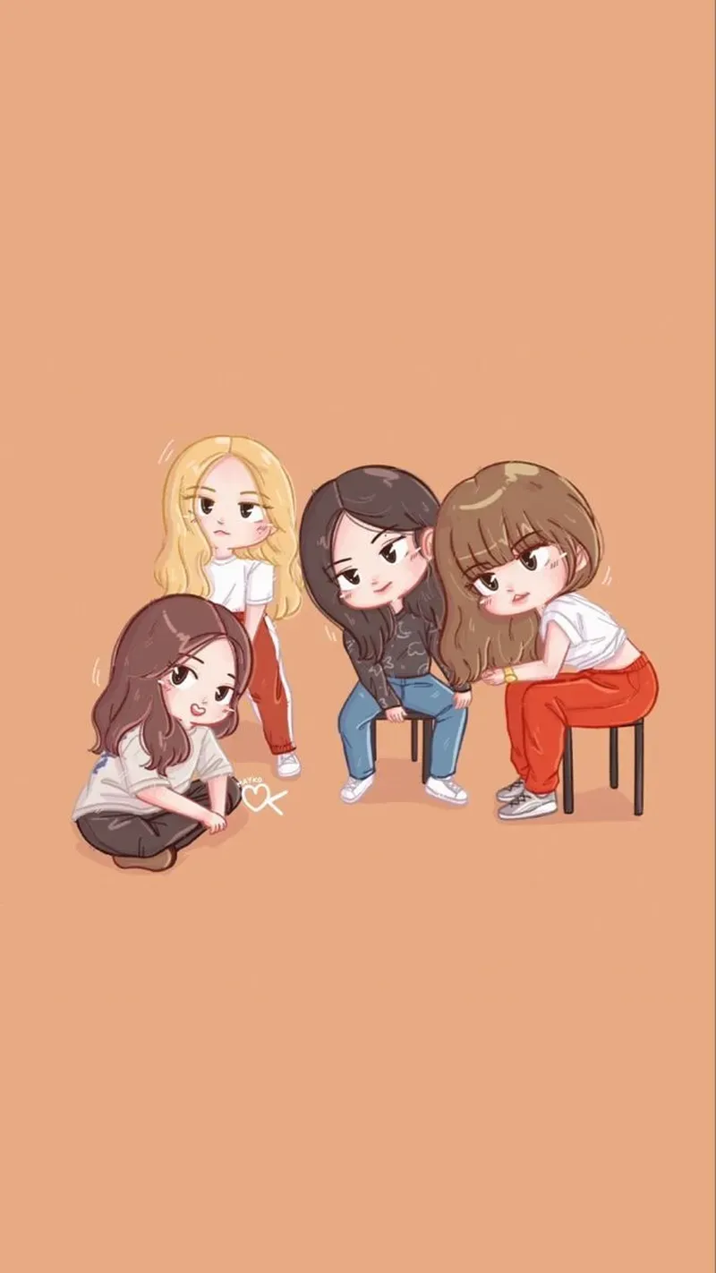 ảnh chibi Blackpink 17