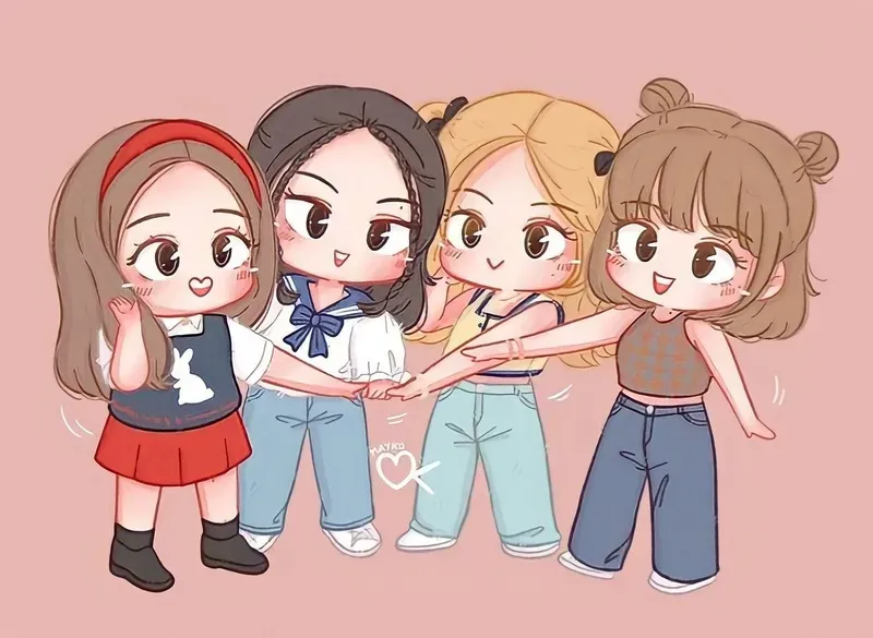 ảnh chibi Blackpink 12