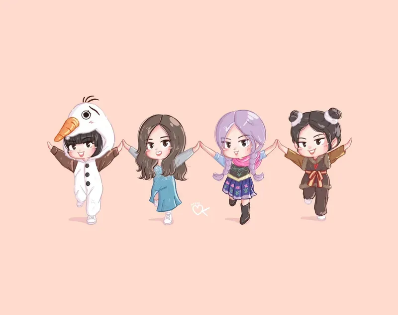 ảnh chibi Blackpink 20