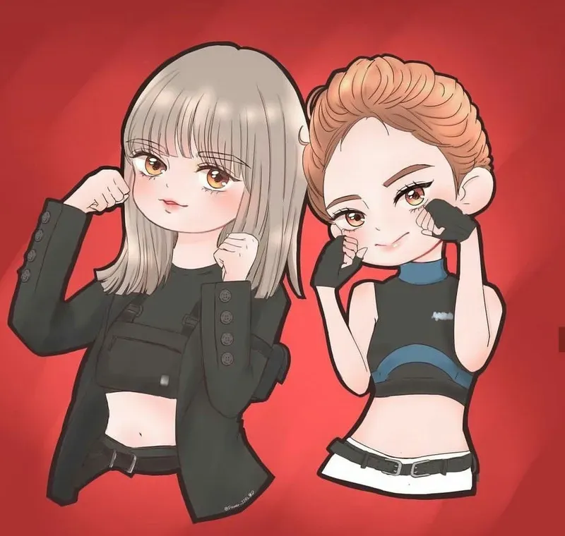 ảnh chibi Blackpink 8