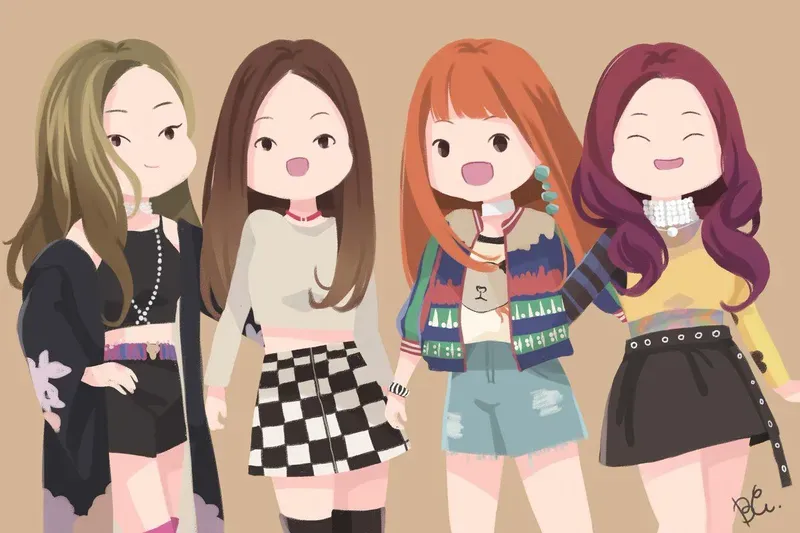 ảnh chibi Blackpink 36