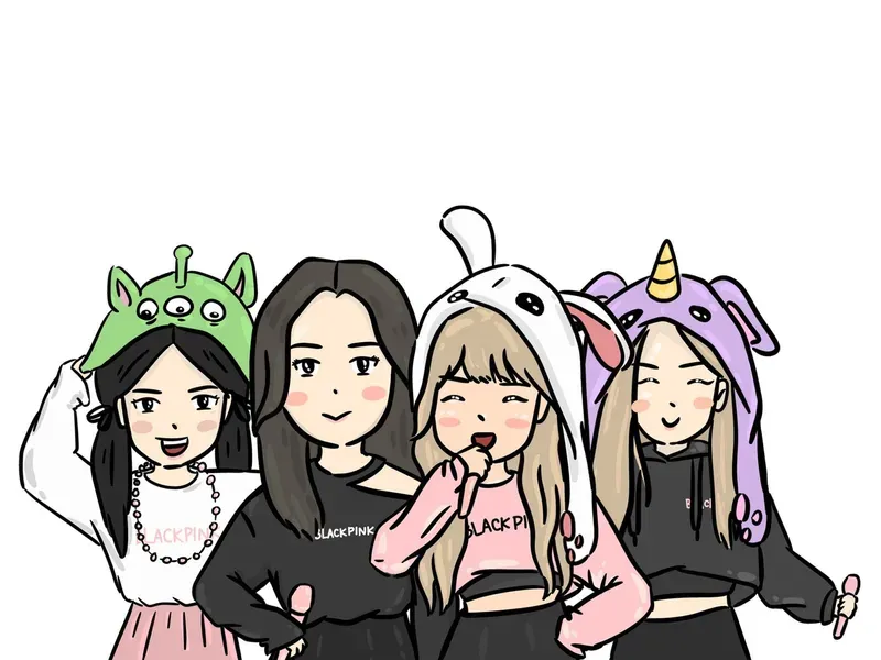 ảnh chibi Blackpink 23