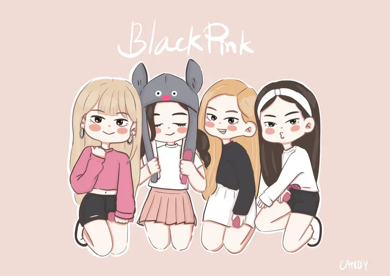 ảnh chibi Blackpink 34