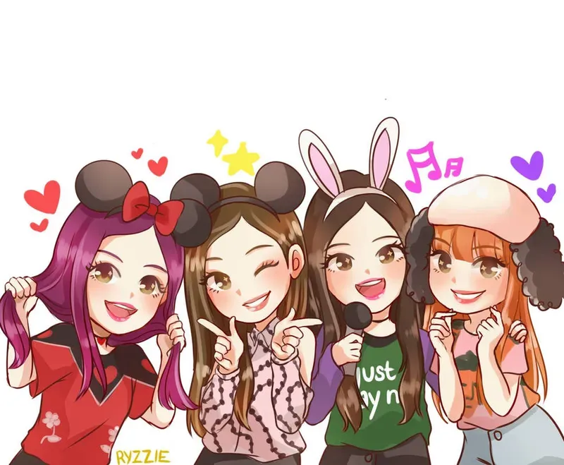 ảnh chibi Blackpink 13