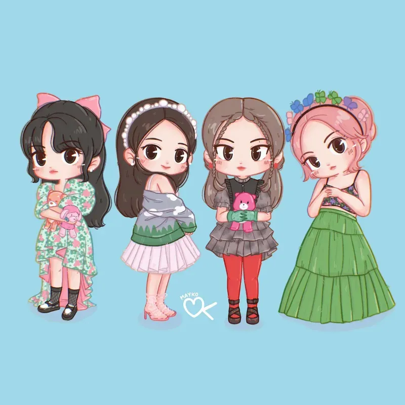 ảnh chibi Blackpink 2