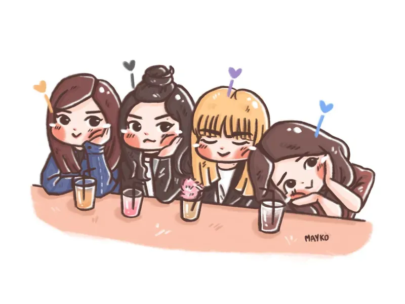 ảnh chibi Blackpink 5