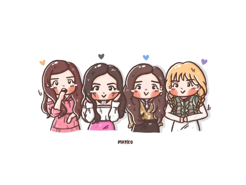 ảnh chibi Blackpink 7