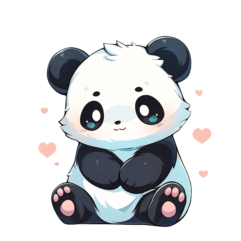 Hình ảnh chibi Panda 40