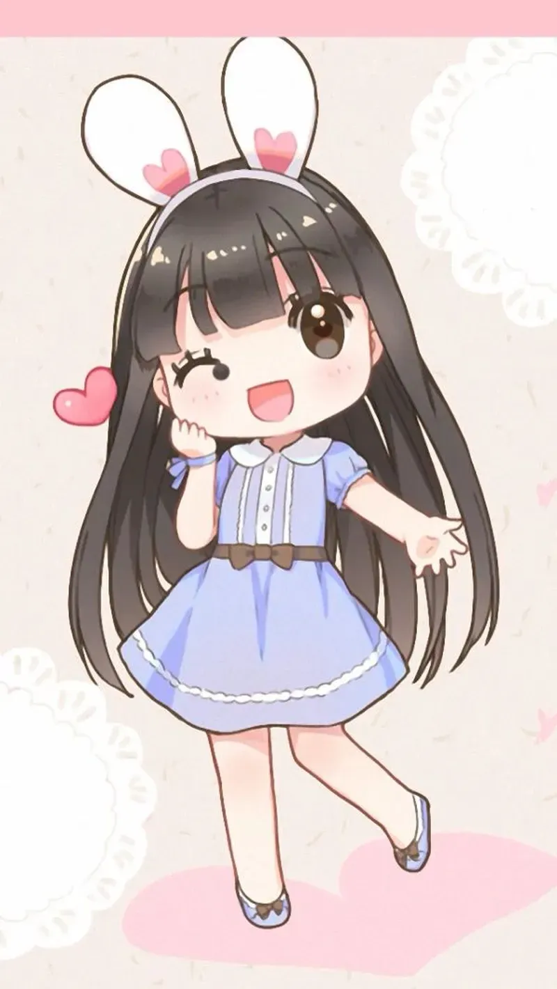 chibi thỏ cute 21