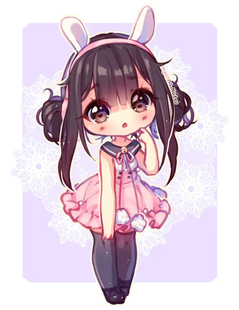 chibi thỏ cute 29