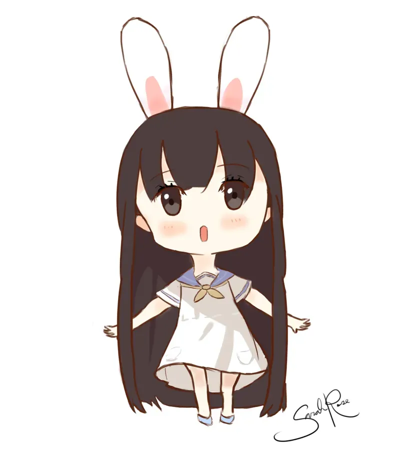 chibi thỏ cute 5