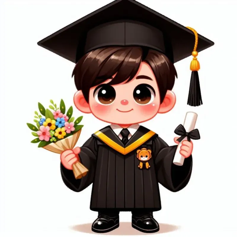 Hình ảnh chibi tốt nghiệp 34