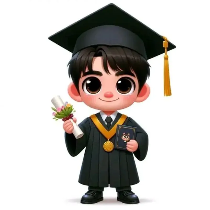 Hình ảnh chibi tốt nghiệp 10