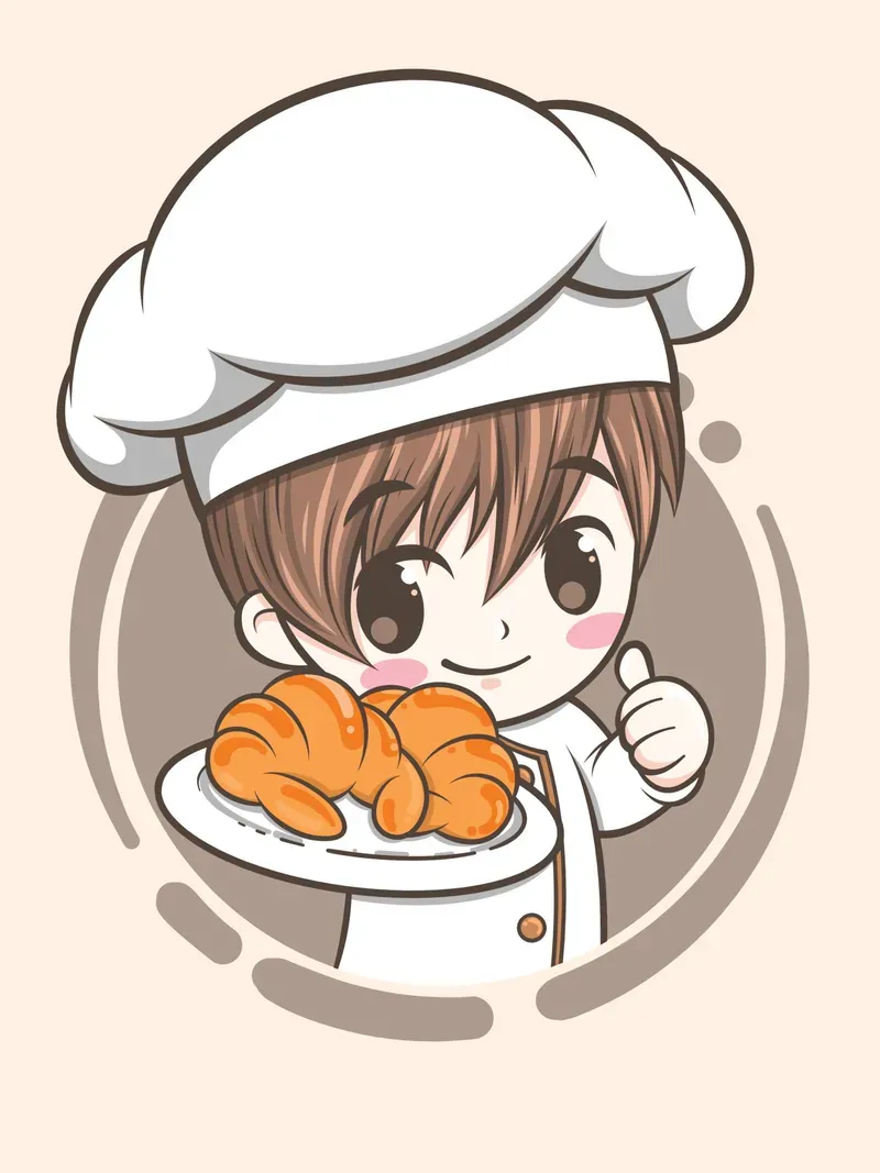 Hình ảnh đầu bếp chibi 33