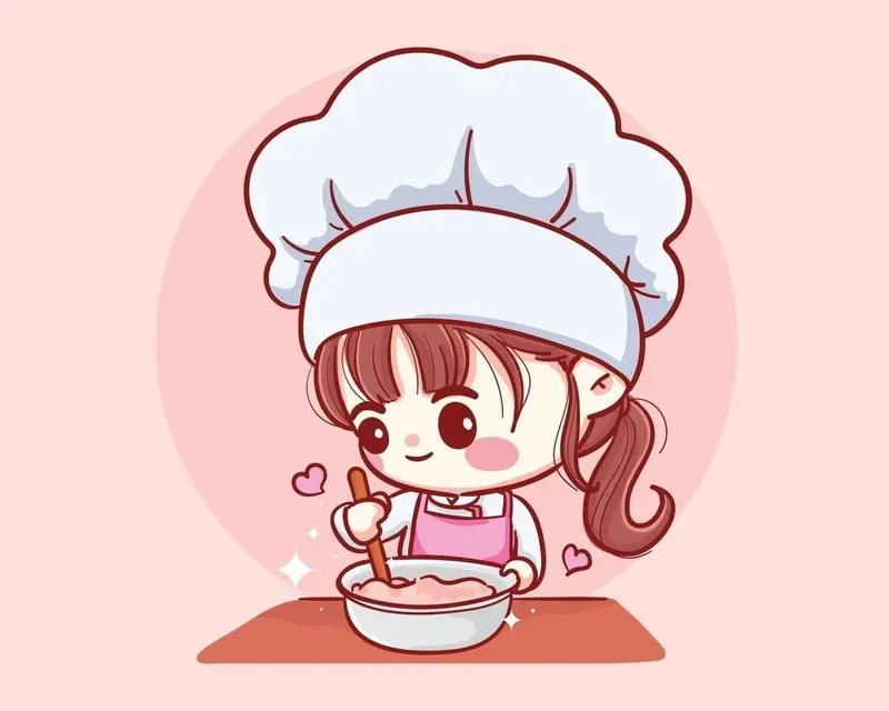 Hình ảnh đầu bếp chibi 45