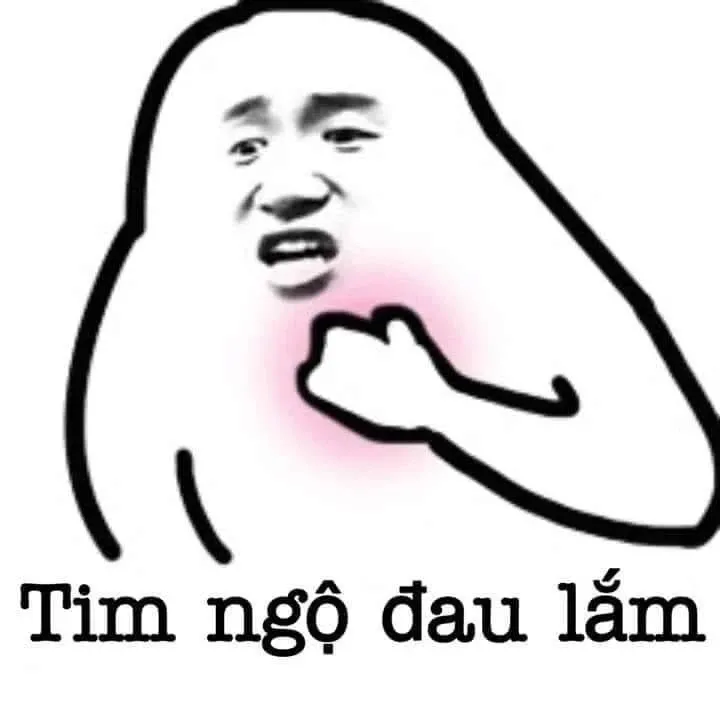 đau ở đây này meme 20