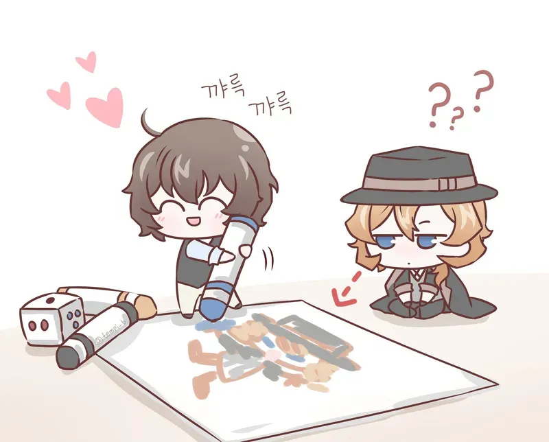 Hình ảnh Dazai chibi 1