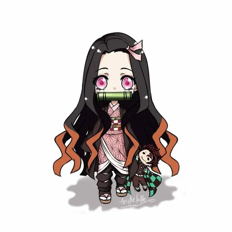 hình ảnh Nezuko chibi 15