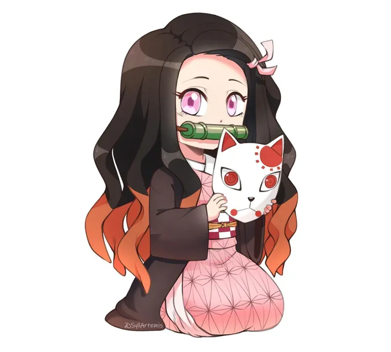 hình ảnh Nezuko chibi 24