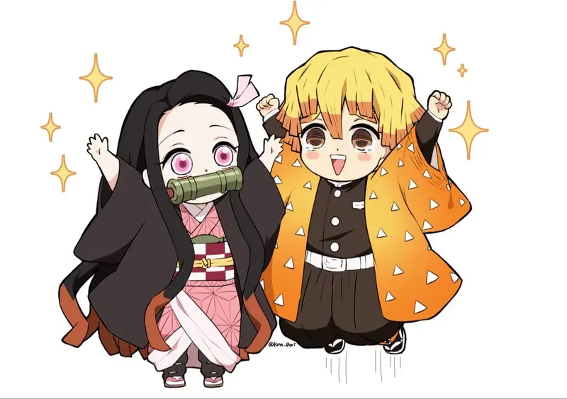 hình ảnh Nezuko chibi 48