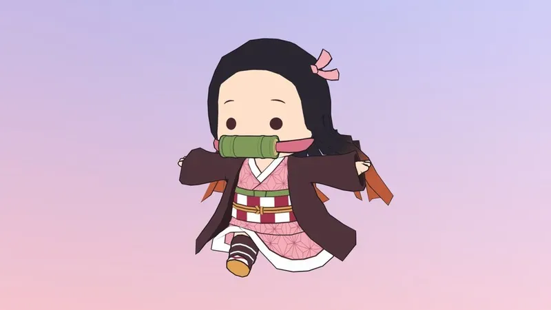 hình ảnh Nezuko chibi 14