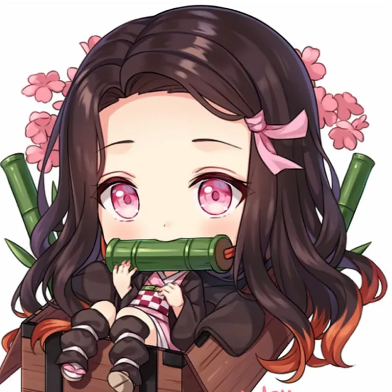 hình ảnh Nezuko chibi 9