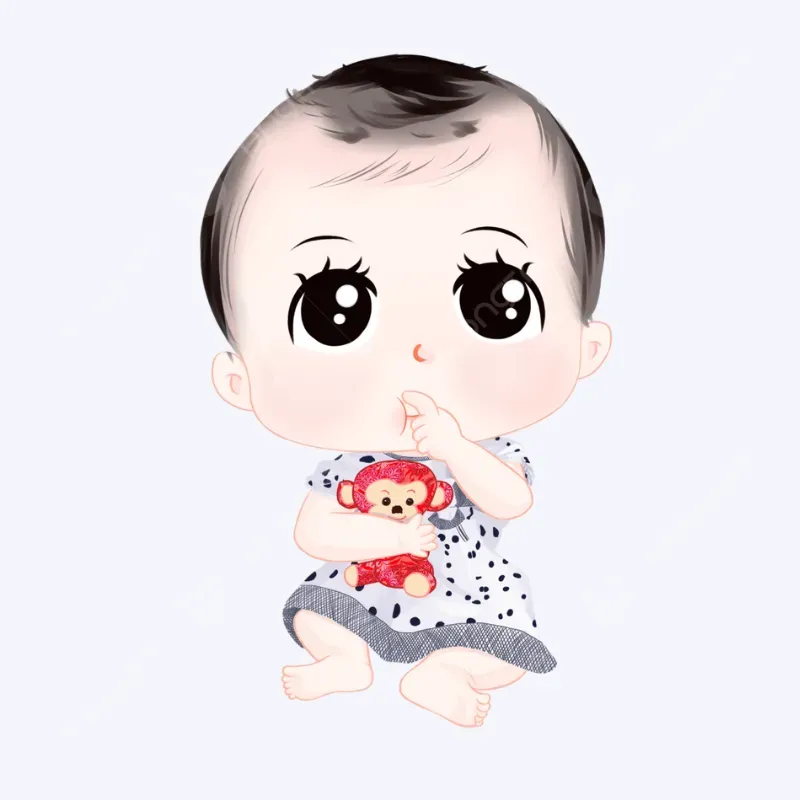 hình chibi em bé dễ thương 43