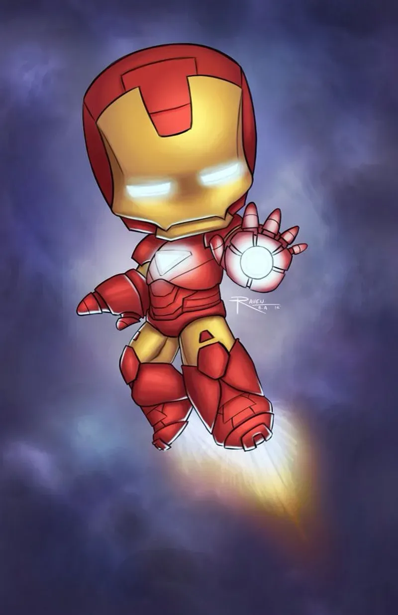 Hình ảnh Iron Man chibi 2