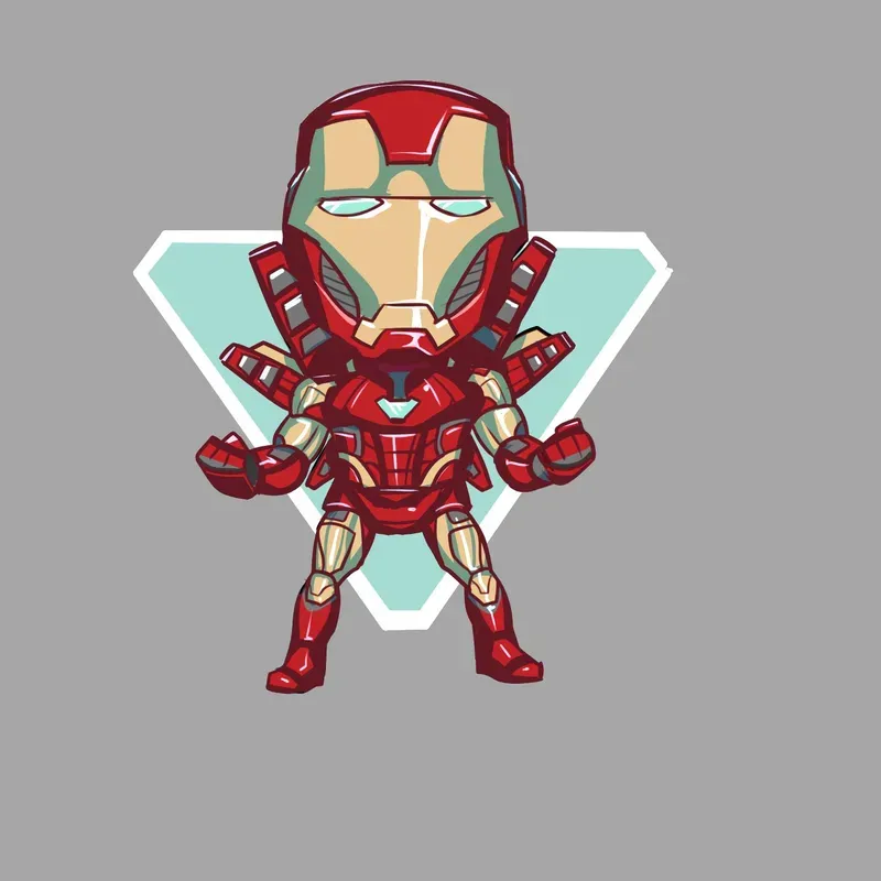 Hình ảnh Iron Man chibi 3