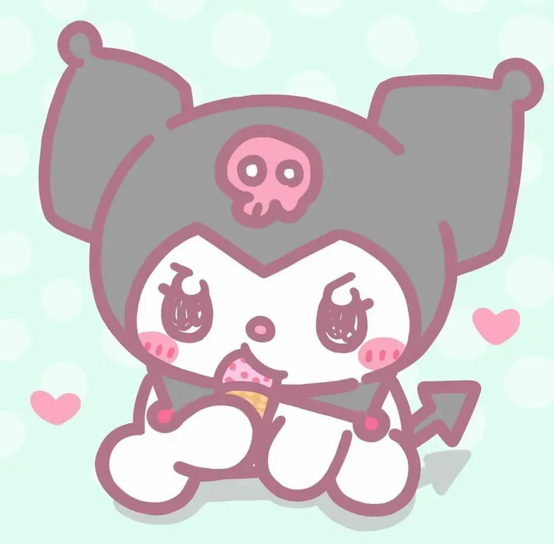 Hình ảnh Kuromi chibi 1