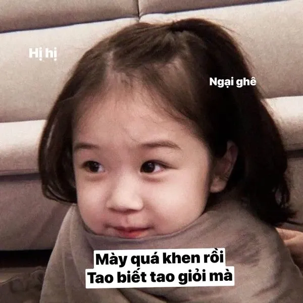 meme ảnh em bé cute 35