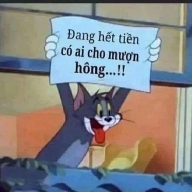 meme hết tiền 10