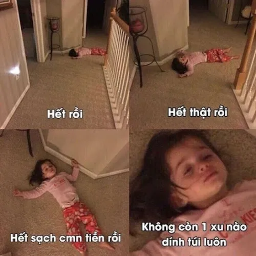 meme hết tiền 45