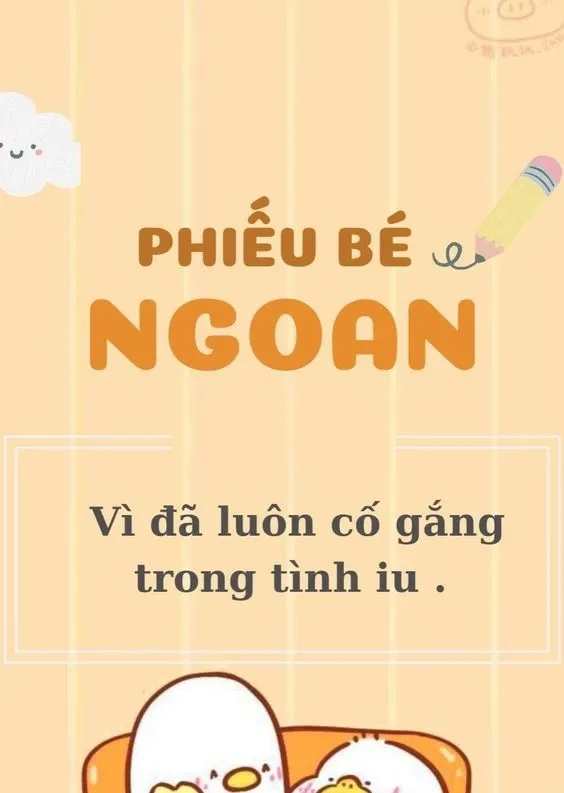 phiếu bé ngoan meme 19