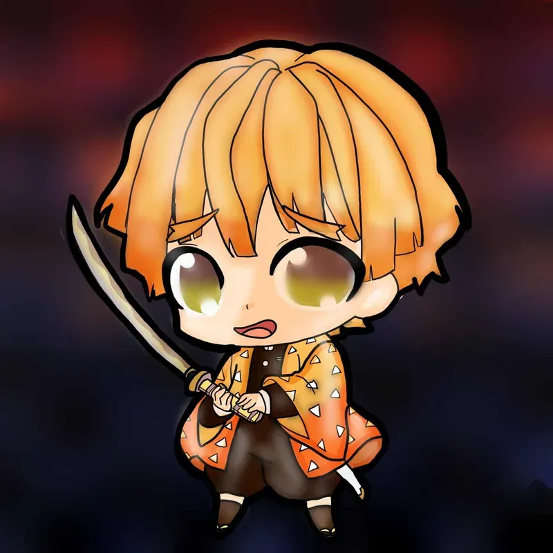 ảnh Zenitsu chibi 10