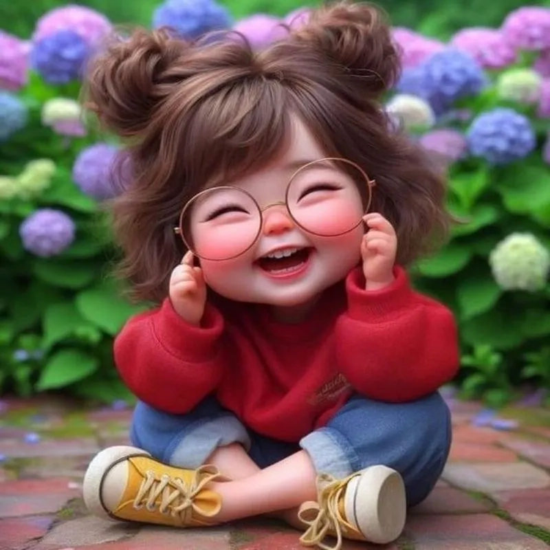 Hình avatar nữ cute chibi đầy màu sắc và đáng yêu