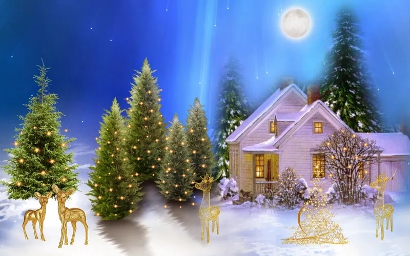 Làm mới thiết bị với nền noel đẹp đầy sáng tạo