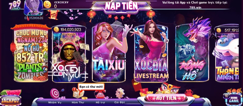 Các trò chơi tại 789Club