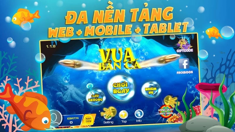  Giao diện rút tiền từ game bắn cá