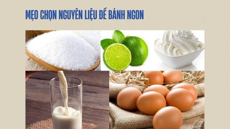 Nguyên liệu làm bánh flan gồm trứng gà và sữa tươi